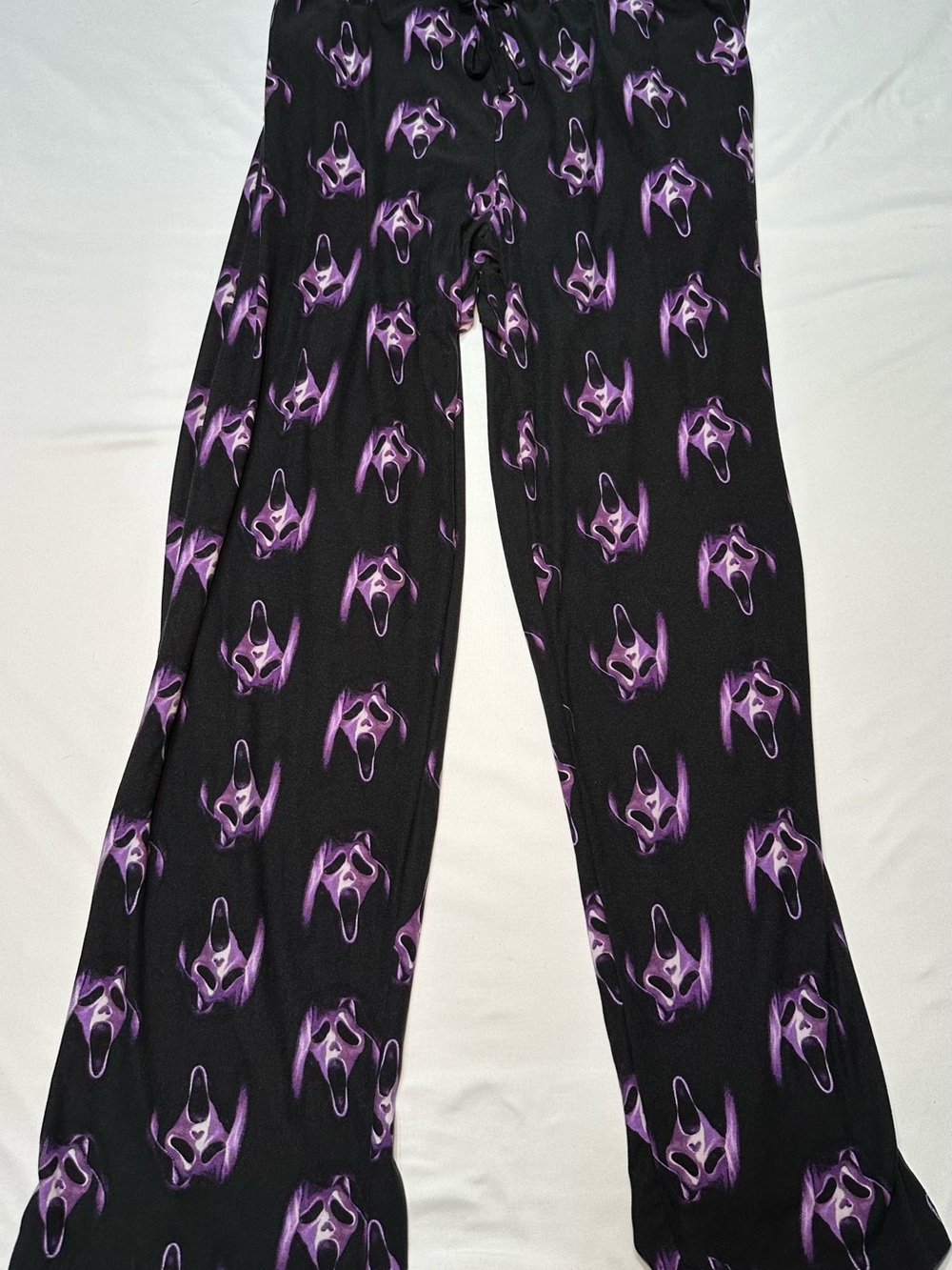Scream Ghost Face Purple All Over Print Lounge Pajama Pants Size L